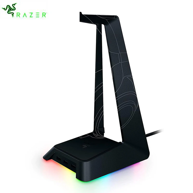 

Original Razer Base Station Headset Stand Chroma RGB Enabled with 3 USB Hub 16.8 Million Color Combinations