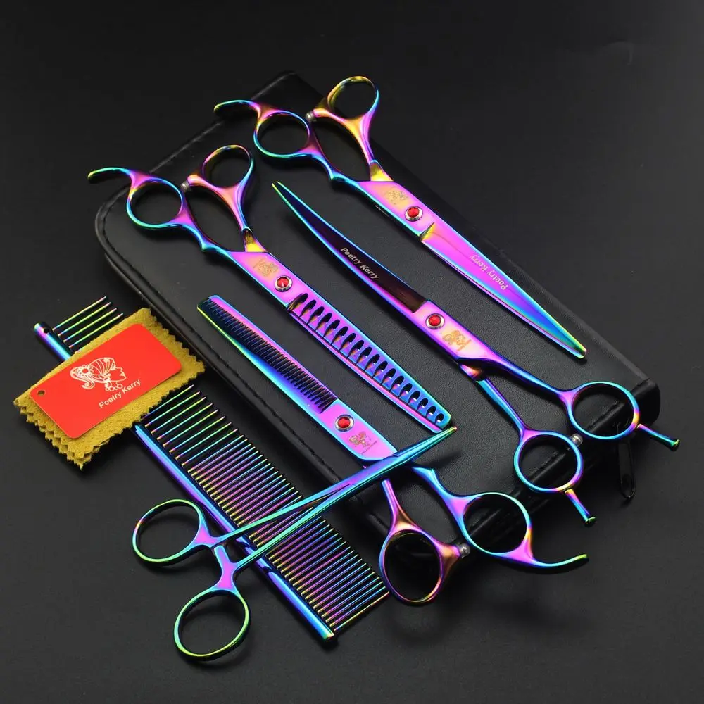 

Poetry Kerry Professional Pet Grooming Scissors Set 7 Inch.Dog Grooming Shears,Scissors For Dog Grooming