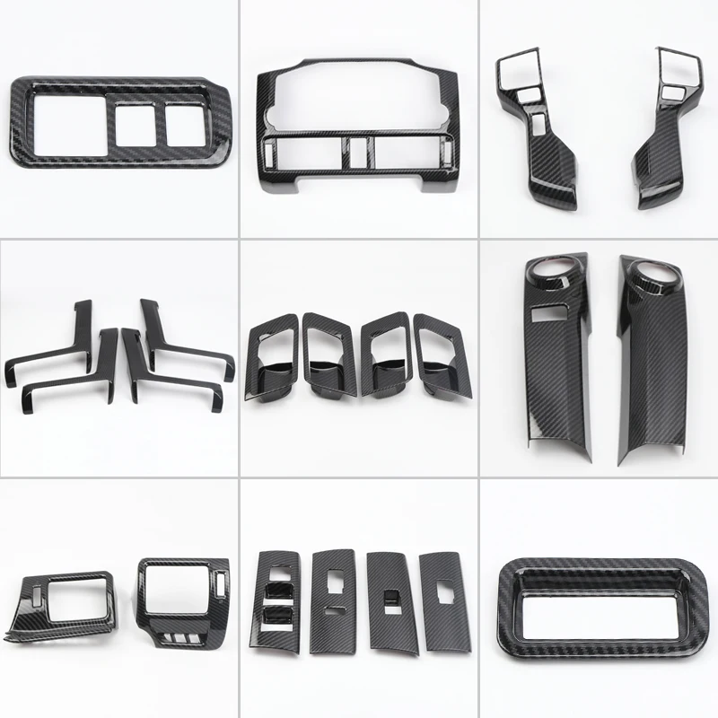 LHD! ABS Car Inner Accessories Dashboard Console Cover Trim Decoration Kit 21PCS For Toyota 4Runner