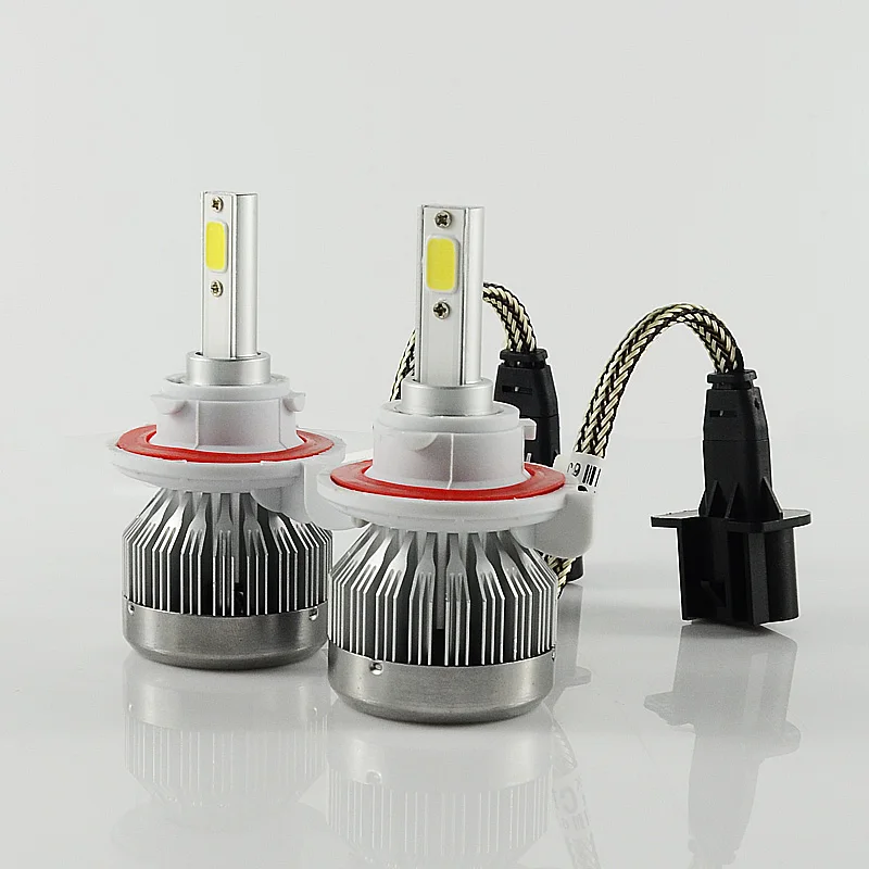 2x 60W H13/9008 Hi/Li 6000LM Super Power Car LED Headlight Single Beam