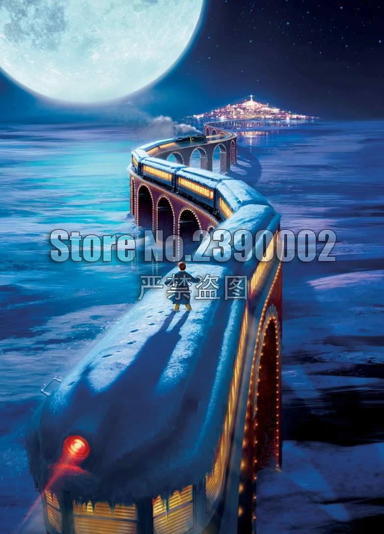 

5D Diy Diamond Painting Full Cross Stitch Diamond Mosaic Trains Polar Express Book Box Art Embroidery Home Decor Christmas gifts
