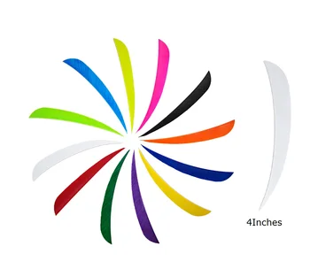 

12 Color 50/100 Pcs 4 Inches Turkey Feather Colorful Water Drop Feather DIY Arrow Accessory for Archery Hunting Shooting