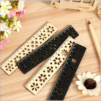 

NEW Creative Vintage Lace Flower Hollow Style Wooden Ruler/bookmark/15 CM Metal straight ruler
