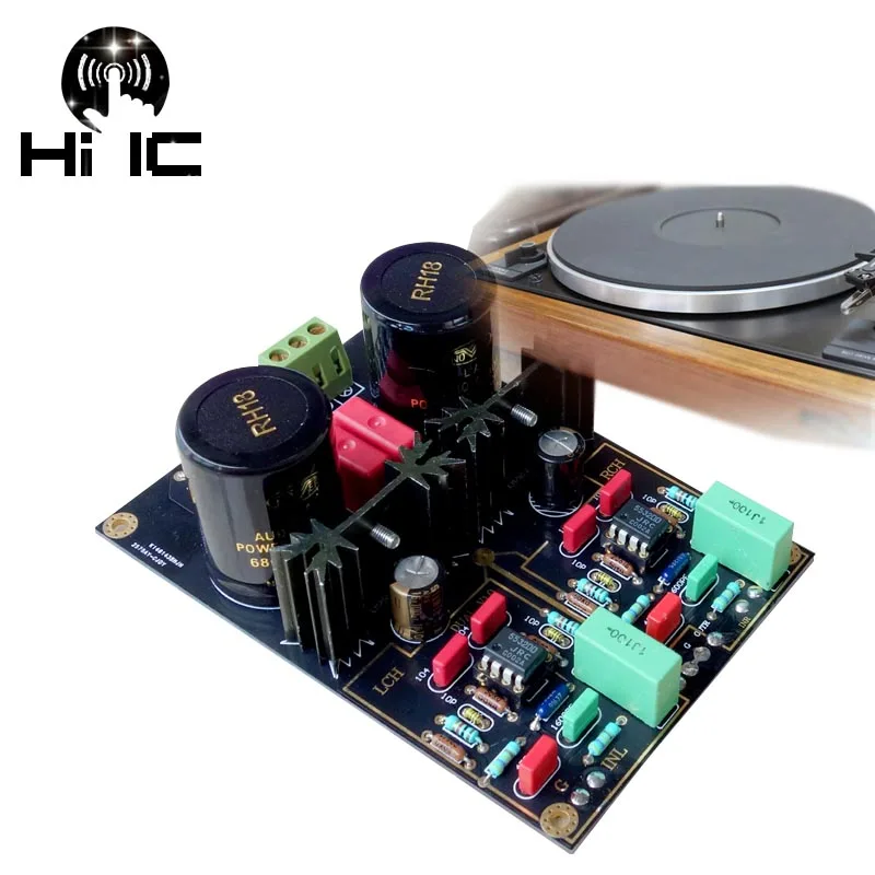 

HIFI DUAL Circuit turntable AirViny MM/MC Ampfinished Amplifier Board Magnetic Head Player Board for Phono Stage