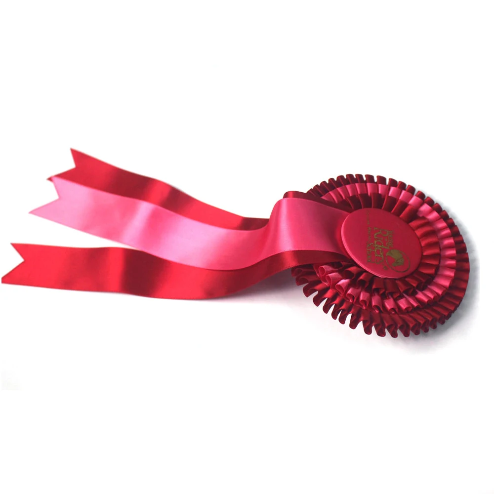 

Factory Handmade Triple Layer Horse Race Award Ribbon Rosette Badge,Horse Sport Flower Ribbon Rosette,Profession Supplier