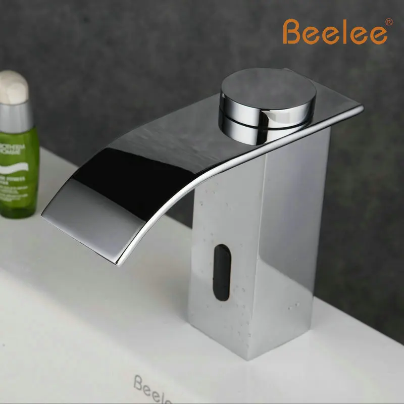

Automatic Hands Free Touchless Sensor Waterfall Faucet Temperature control basin Mixer Battery faucet cozinha banheiro (QH0128B)