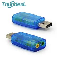 Виртуальная звуковая карта 5,1 3D энтернал USB аудио контроллер USB 2,0 до 3,5 мм разъем наушники гарнитура для ПК ноутбук
