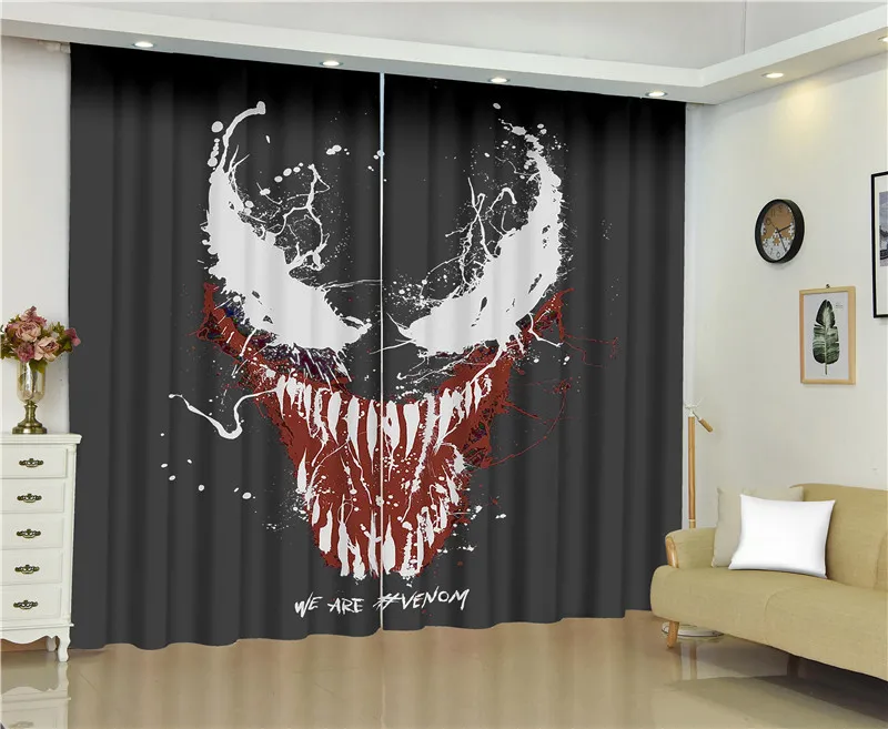 

venom curtains for window Marvel Super hero blinds finished drapes window blackout curtains parlour room blinds