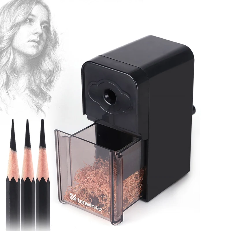 Günstig Schreibwaren Bleistift spitzer büro   schule liefert Neuheit Hand Kurbel Mechanische mechanische Kunst Bleistiftspitzer Werkzeug Student