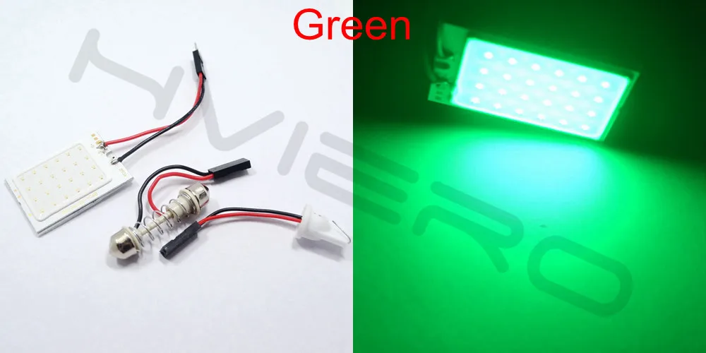 Hviero White Red Blue T10 24 SMD Cob 24SMD Car Led Vehicle Panel Lamps Auto Interior Reading Lamp Bulb Light Dome Festoon BA9S DC 12v