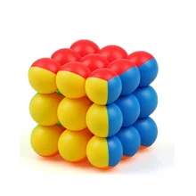 3x3x3 необычный круглый шар, острый магический скоростной куб, профессиональные развивающие обучающие игрушки для детей и взрослых, Magico Cubo, Красочные