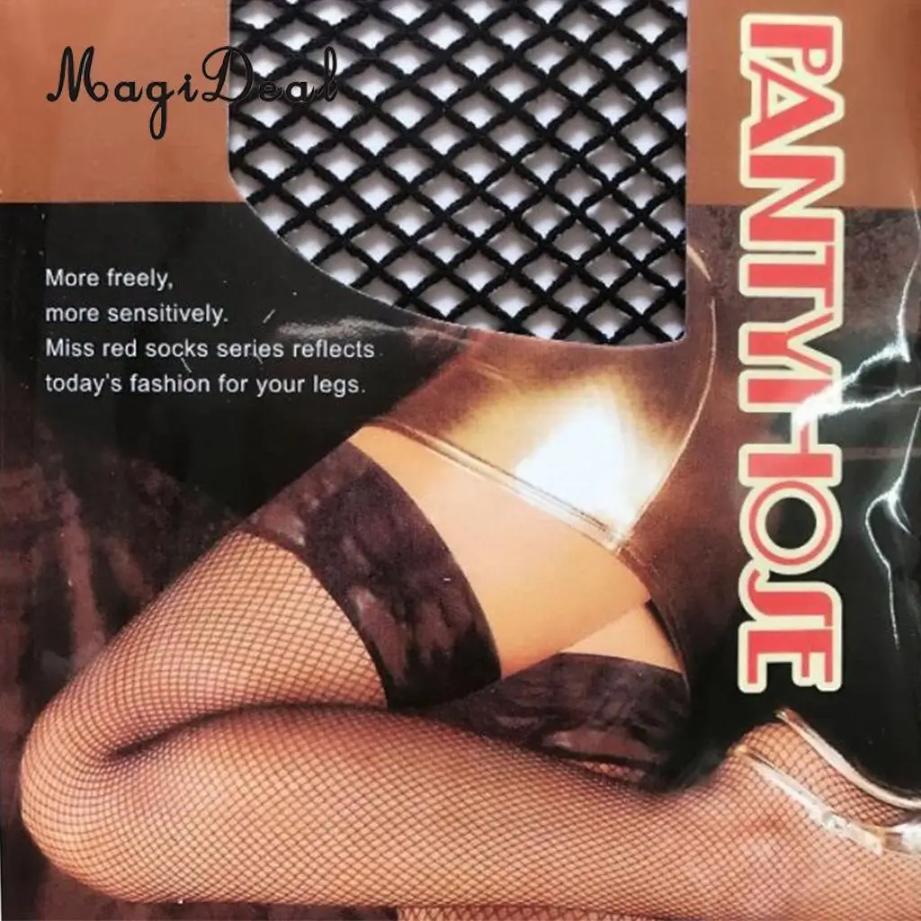 MagiDeal Long Tight Over Knee Fishnet Socks Pantyhose Mesh Stocking Langerie Woman Ladies Outfit Halloween Fancy Dress