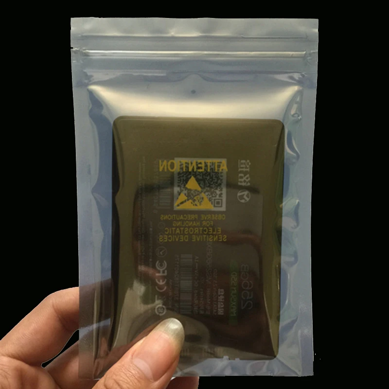 Сетевая карта видео Антистатическая молния Ziplock сумка PCB металлическая пластиковая печать этикетка материнская плата жесткий диск Оптический привод оперативная память