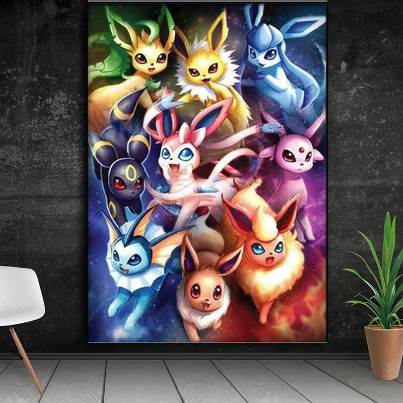 

5D DIY square/round Diamond painting Pokemon Cross Stitch Diamond Embroidery Pattern Rhinestone home decor J1146