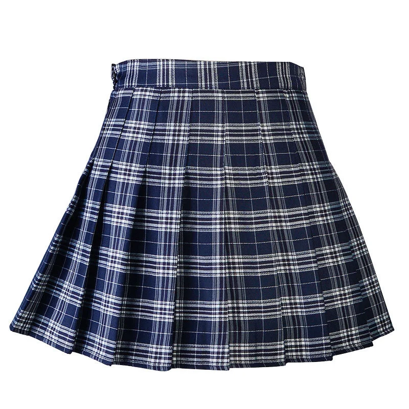 Women Pleat Skirt Harajuku Preppy Style Plaid Skirts Mini Cute Japanese School Uniforms Ladies Jupe Kawaii Skirt Saia Faldas