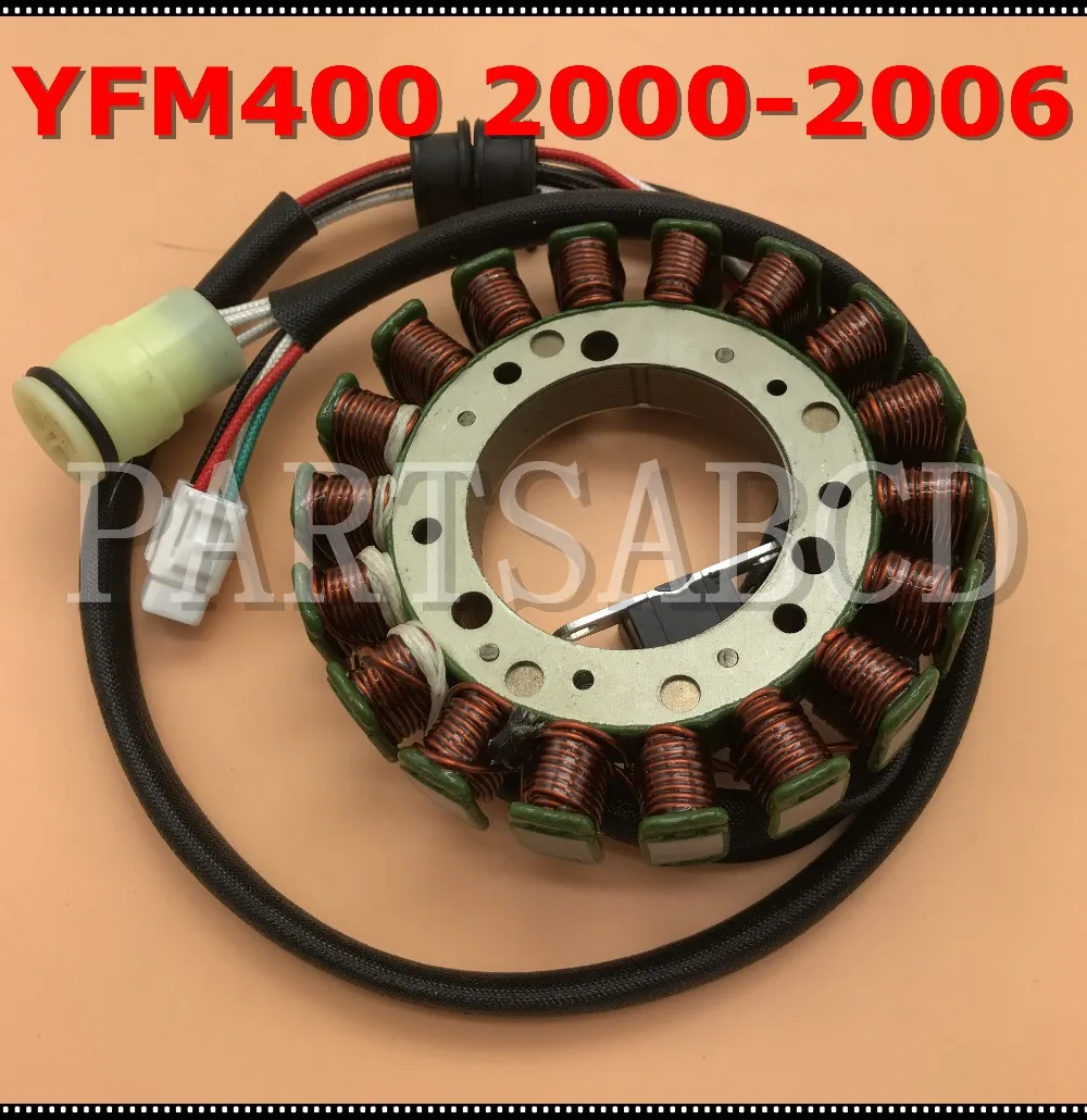Магнитный статор PARTSABCD для Yamaha ATV генератор KODIAK 400 YFM400 2000 2006|magneto stator|for atvatv stators |