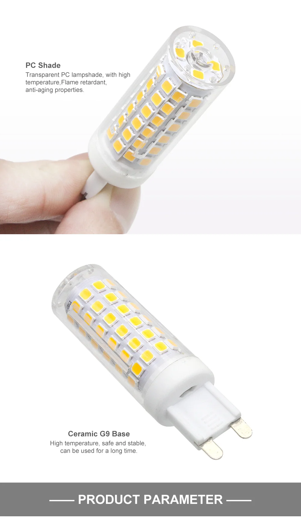 1 шт. Керамика G9 светодиодный светильник 220V 230V 3W 4W 5W 8W 10W 2835 SMD, высокое качество G9 прожектор Люстра Светодиодная лампа-кукуруза 33/51/75/76/86 светодиодный s