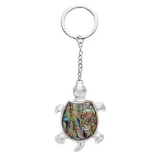 Ventas calientes Sea Turtle Tortuga Natural de Shell del Olmo Colgante Llavero de Moda estilo popular para la gente de Joyería de Moda