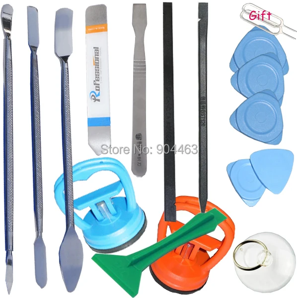 

16 in 1 Repair Tool Metal Spudger tools Scraper +2.2inch Heavy Duty Suction Cup for iPhone PC Tablet Mobile Phone Repair