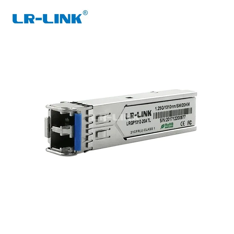 

LR-LINK 1312-20ATL LC Port Gigabit 20KM DDM SMF SFP Module 1.25G Optical tranceiver Module 1310nm Cisco Huawei compatible