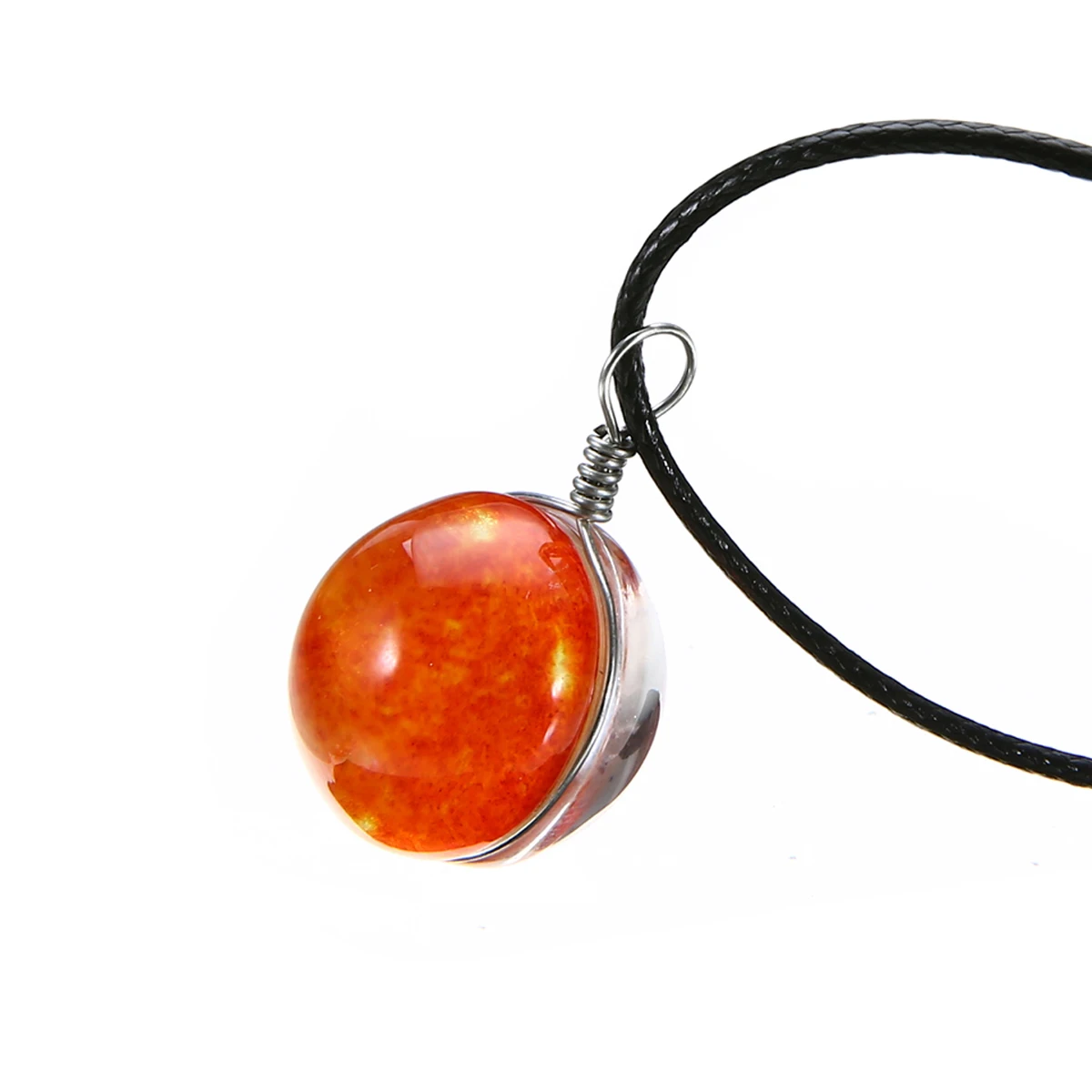 10Style Unisex Dreamy Glass Ball Necklace Shellhard Nebula Space Star Universe Galaxy Pattern Pendant Necklace Femme Jewelry