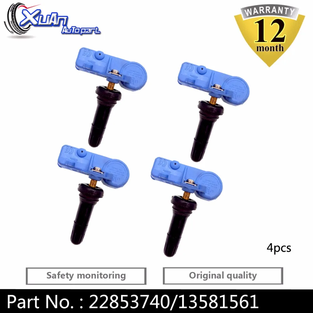 XUAN 4 PCS Tire Pressure Monitor Sensor TPMS For Chevy Camaro Impala