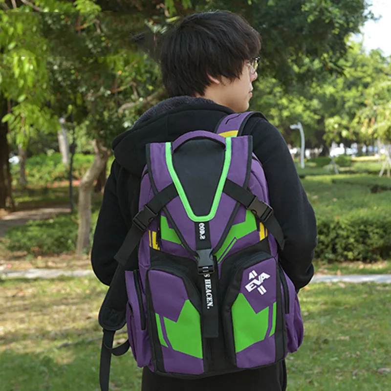 IGamer 52cm NEON GENESIS EVANGELION Backpack Asuka Langley Soryu Large Capacity Backpack Ikari Shinji Shoulder Bag Cosplay Props neon genesis evangelion the shinji ikari raising project omnibus volume 2