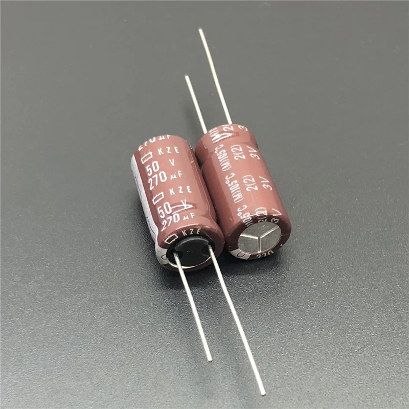 

10Pcs/100Pcs 270uF 50V NCC KZE Series 10x20mm Low ESR 50V270uF Aluminum Electrolytic Capacitor