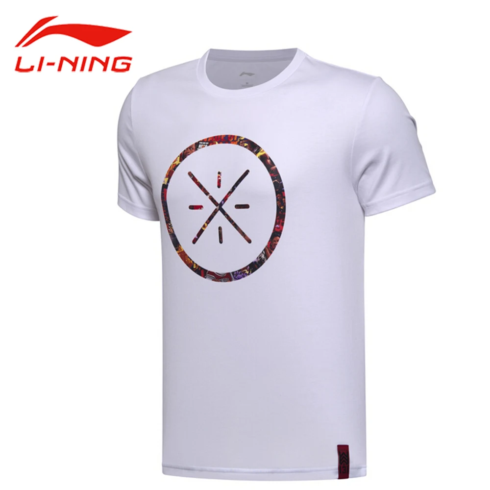 

Li-Ning Men's Wade Basketball Jerseys Li Ning Breathable Cotton Sports T-shirts LiNing Short Sleeve Sportswear Tops Tees AHSM319