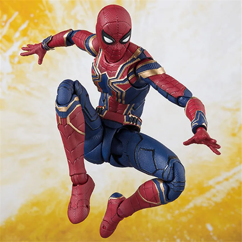 

SHF Iron Spiderman Infinite Wars Deluxe Edition PVC Movable Action Figure Model Collecting Kids Gift