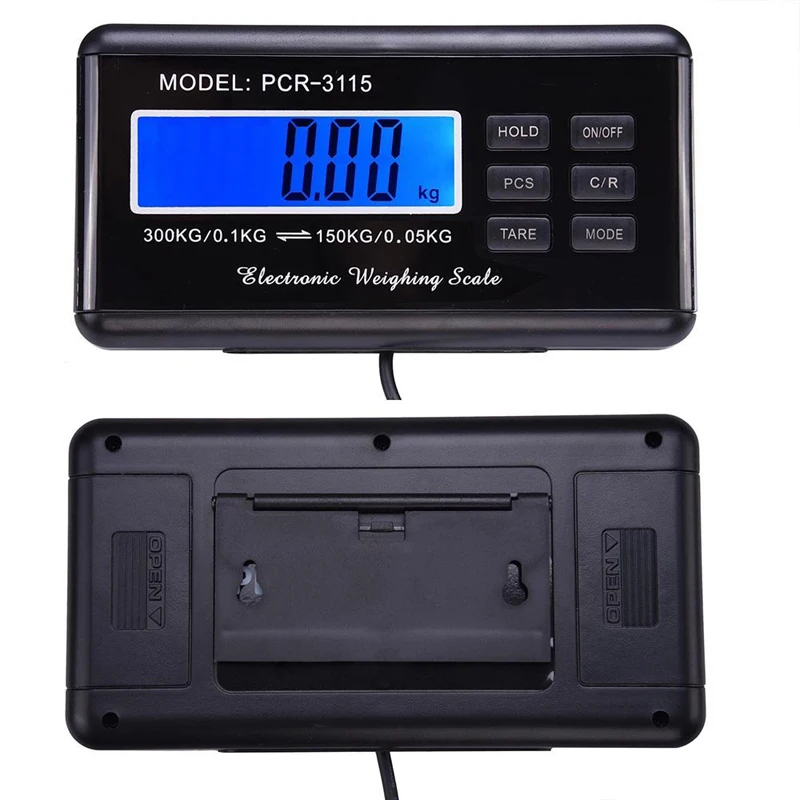 Stainless Steel Rustproof Scale with Power Adapter 4 AA Battery LCD Screen for Post/Office/Warehouse 660 lbs/0.1 kg Capacity Postal Weight Scale VEVOR Postal Scale 220V Digital Postal Scale 