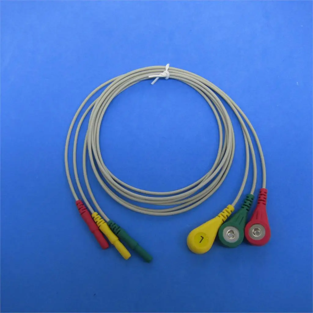 

Popular din style holter ECG cable 3 snap