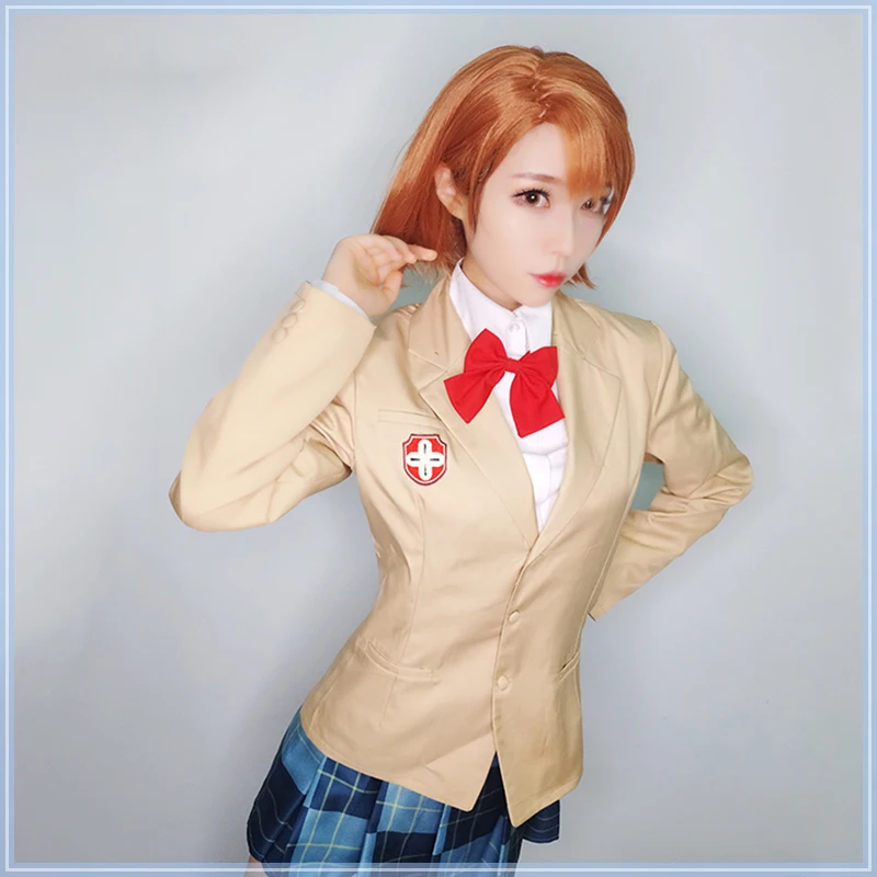Костюм для костюмированной вечеринки Misaka Mikoto костюм в стиле аниме женское платье