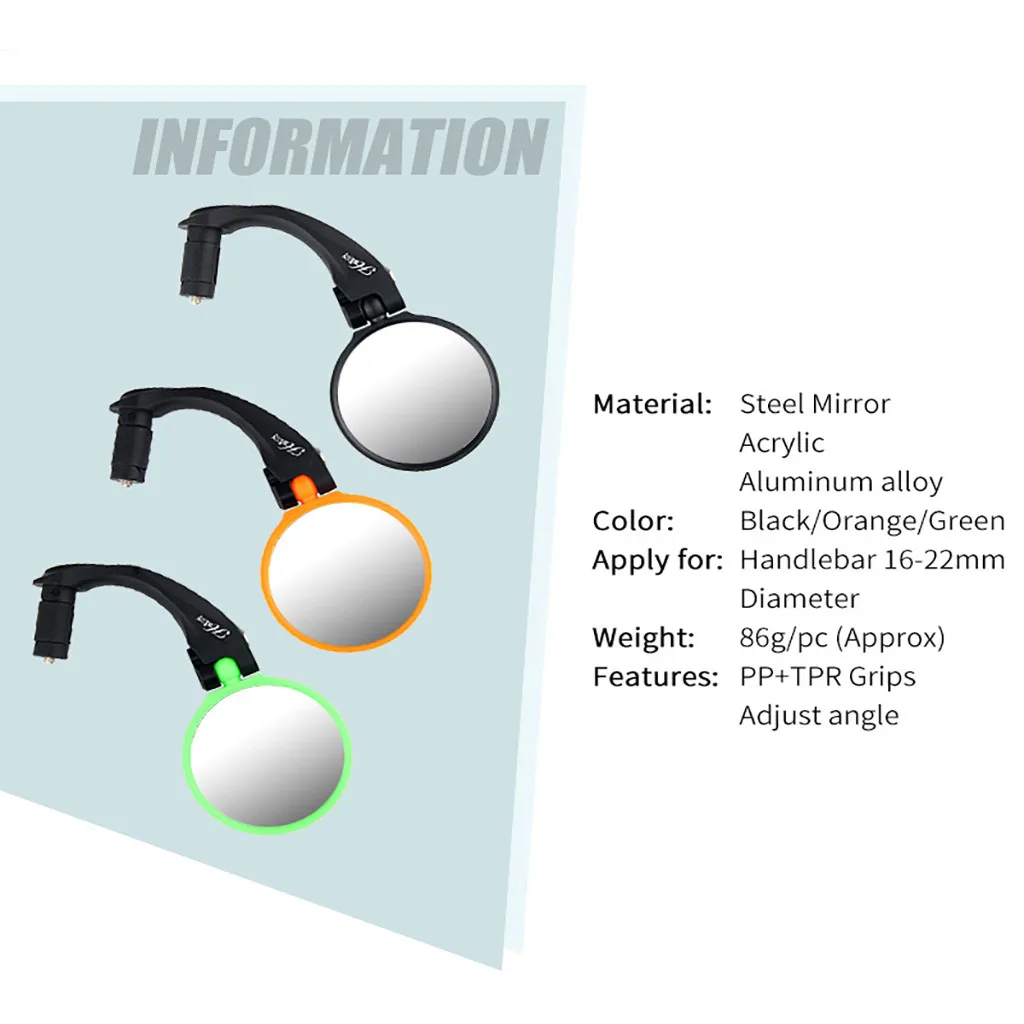Велосипедный Руль заднего вида зеркала велосипед заднего вида MTB велосипед руль гибкий задний вид зеркало заднего вида безопасность
