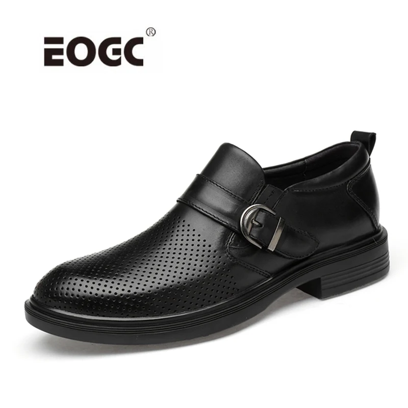 

Natural Leather Oxfords Shoes For Men Summer Dress Shoes Plus Size Business Shoes Mesh Wedding Shoe Men