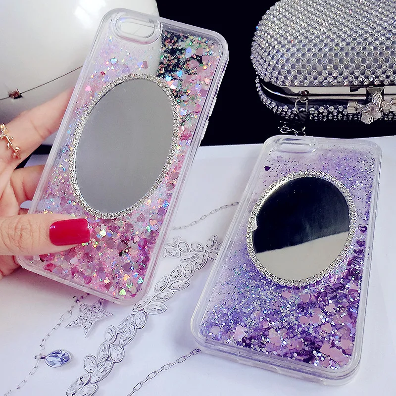 

Luxury Mirror Liquid Glitter TPU Soft Silicon Cover For Xiaomi Redmi 4X 4A Note 4/4X/ 5 Pro Redmi 5 Plus Mi 5 5S 5X 6 Phone Case