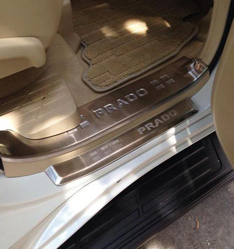 Accessories Stainless Steel Door Sill FOR Toyota Prado J150 2014 2015 150 Land Cruiser Scuff Plate