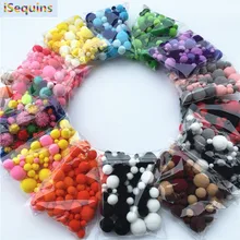 20g Mix Size Mulit Colors font b Pompom b font Fur Craft DIY Soft Pom Poms