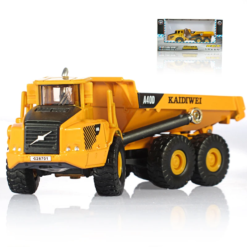 

Alloy car Truck Model 1:87 Scale Transport truck Model Toy Six Wheels Loader Model Toy Collection