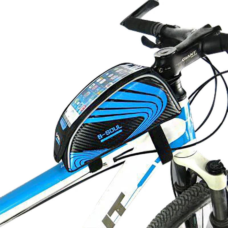 Bicycle Cycling Accessories Phone Touch Screen MTB Frame Front Tube Storage Bag
