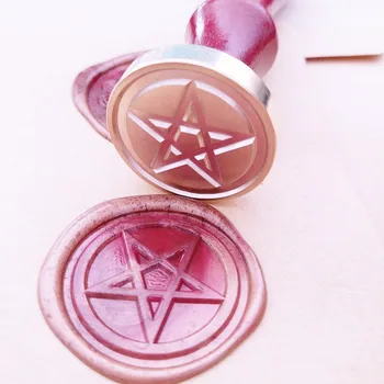 

Pentacle stamp Wax Seal Stamp/Five-pointed star seals/ wedding invitation seal/ birthday gift/Star stamping