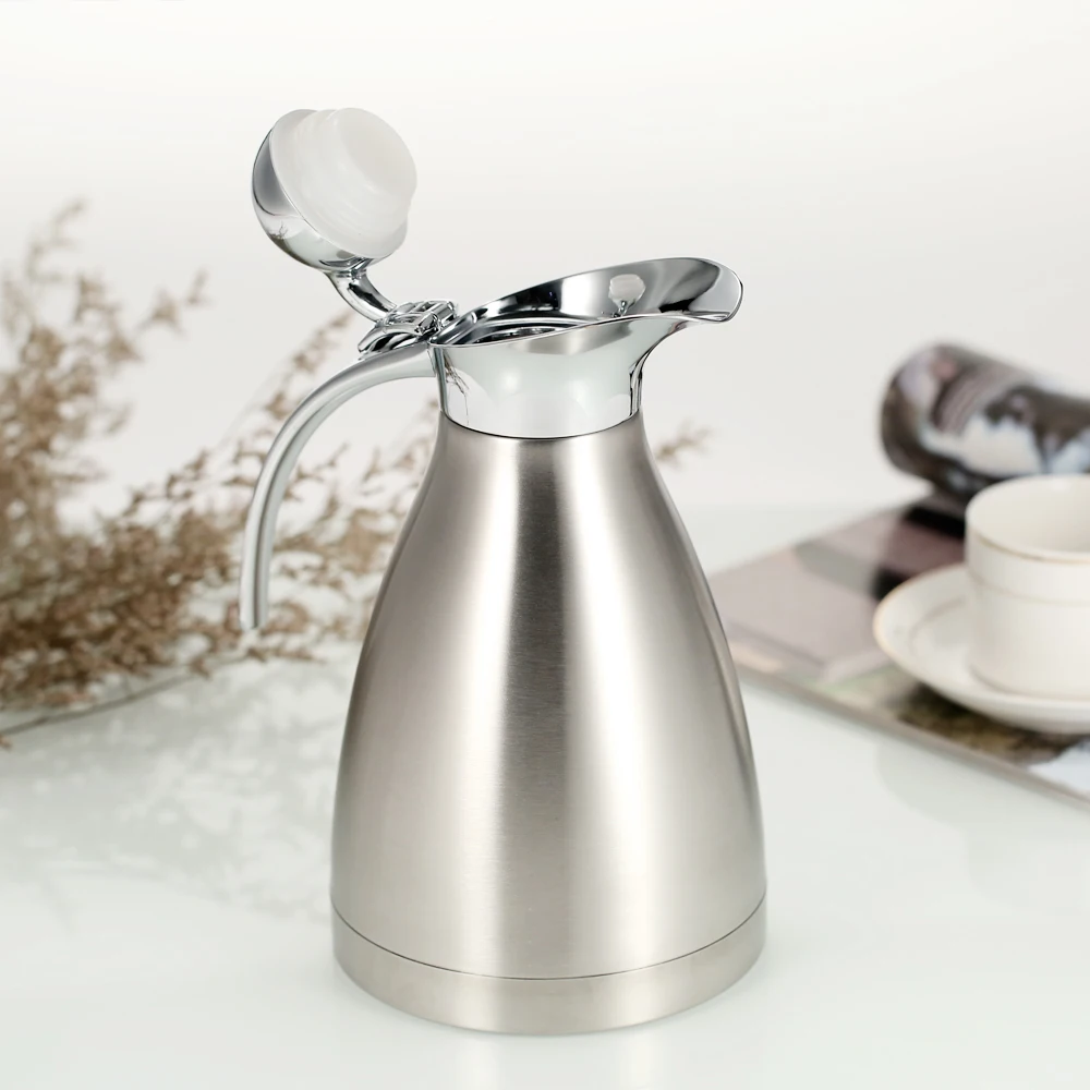 1L/1.5L/2L Double Wall Stainless Steel Vacuum Teko Kopi Pot Vakum