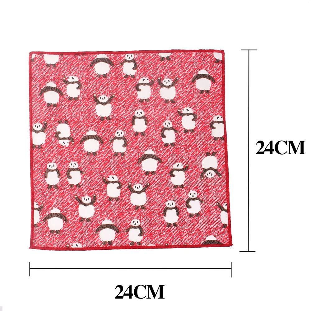 Костюмы животных карманное квадратное мультяшное полотенце для сундуков носовые платки для мужчин и женщин носовые платки для джентльменов классический мужской носовой платок карманное полотенце