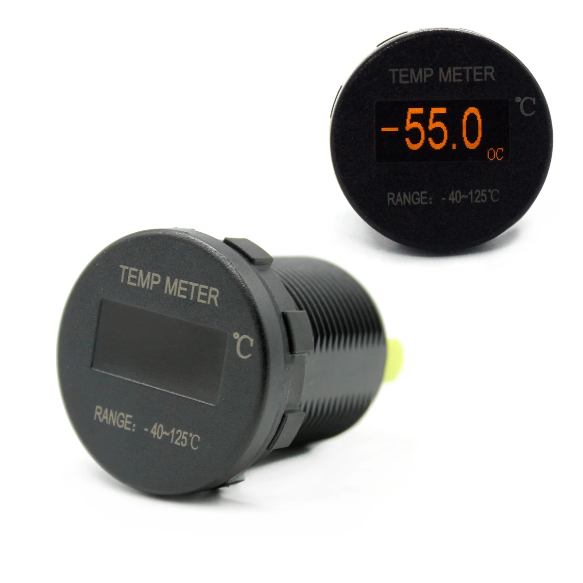

Universal 12V/24V Car Boat Marine OLED Digital Display Thermometer Temperature Meter Gauge 5Color Screen Waterproof IP66