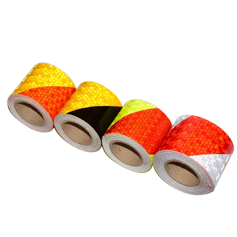

5cm*3m Industrial HoneyComb Pattern Conspicuity Reflective tape Outdoor Arrow Twill Design Hazard Warning Caution Tape