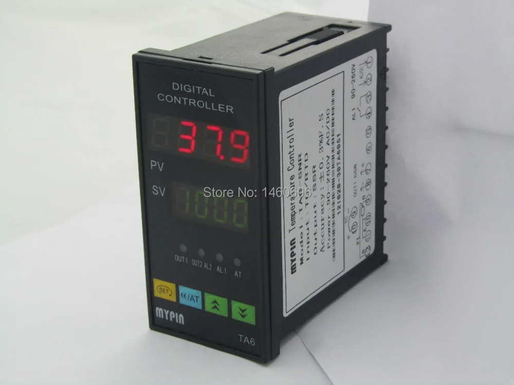 

90-265V AC/DC Original Digital PID Temperature Controller Thermostat Control TA6-RNR Relay Output+ 1 Alarm Free Shipping