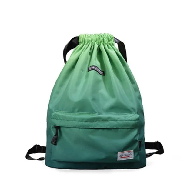 Bag  Summer Waterproof Gym Bag Sports Bag Travel Drawstring Bag Outdoor Bag Backpack for Training Swimming Fitness Bags Softback green