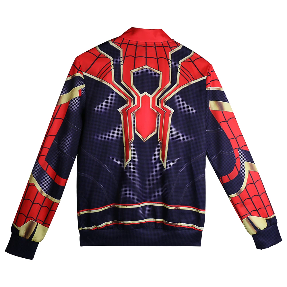 Толстовка с капюшоном и героями мультфильмов мстители Infinity War Человек паук для