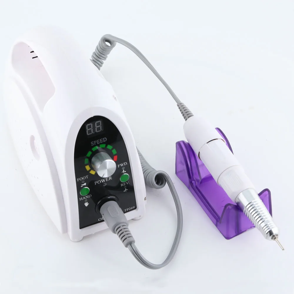 

Makartt 6PCS/ Lot Pro White Electric Nail Drill 35000 RPM Manicure Nail Sanding Set Drill Bit Tools Wholesales E0507X