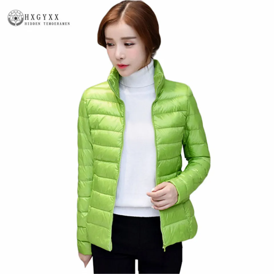 Plus Size 90 % White Duck Down Coat 2017 New Autumn Winter Puffer Jacket Women Ultra Light Solid ...